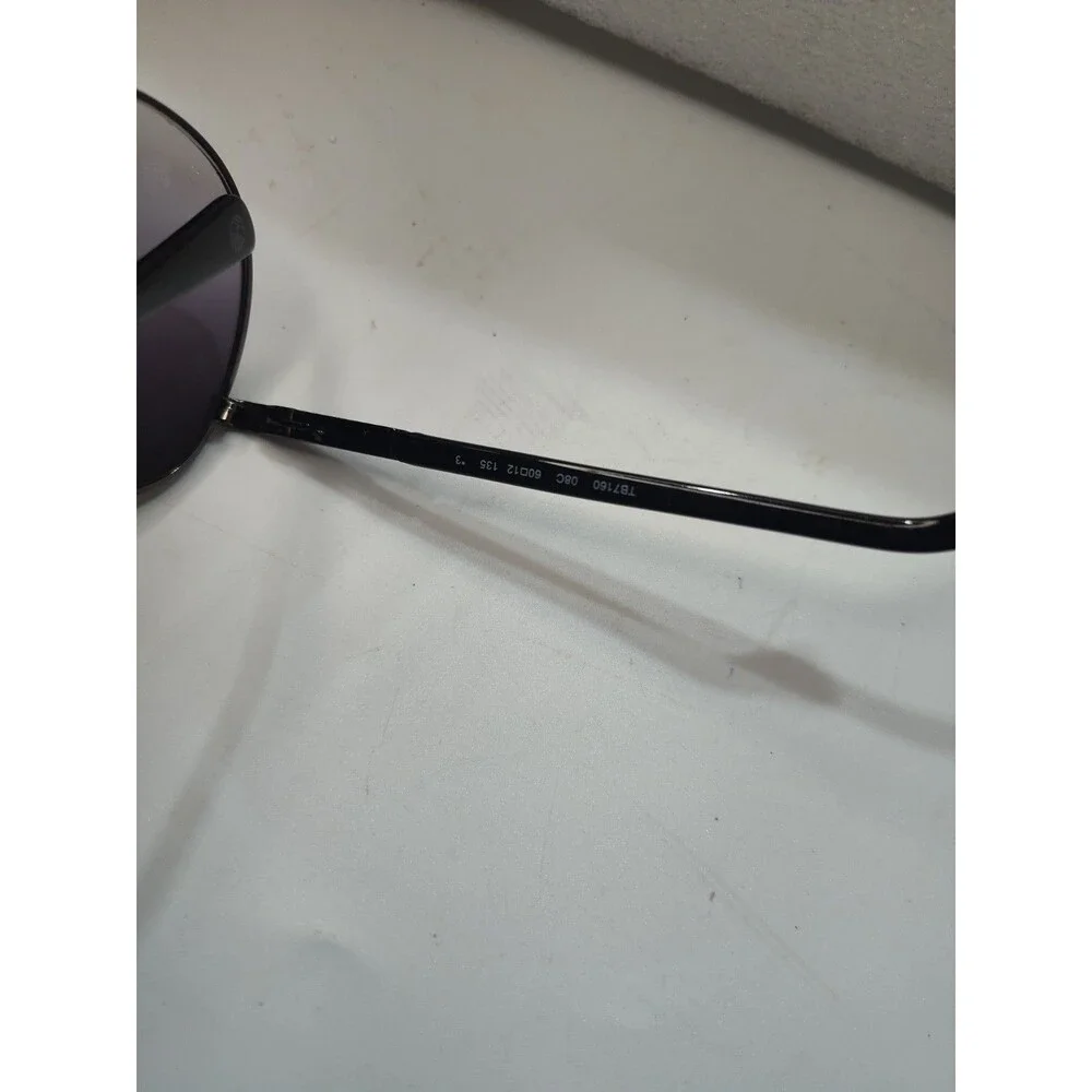 Timberland TB7160 Black Polarized Aviator Metal Sunglasses Frame 60-12-135